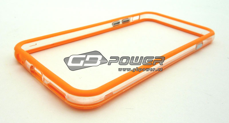 Pouzdro Bumper Apple iPhone 6 (4,7) oranžovo průhledné