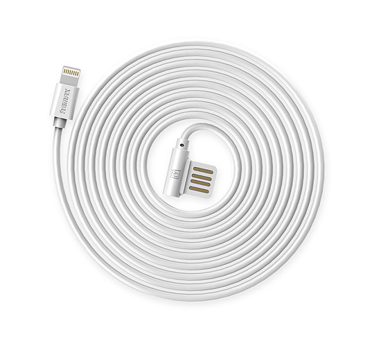 Datový kabel Apple iPhone 5 / 5S / 6 / 6S / 7 REMAX Rayen RC-075i Lightning bílý