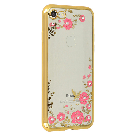 Pouzdro Back Case Flower Huawei Mate 10 Lite zlaté