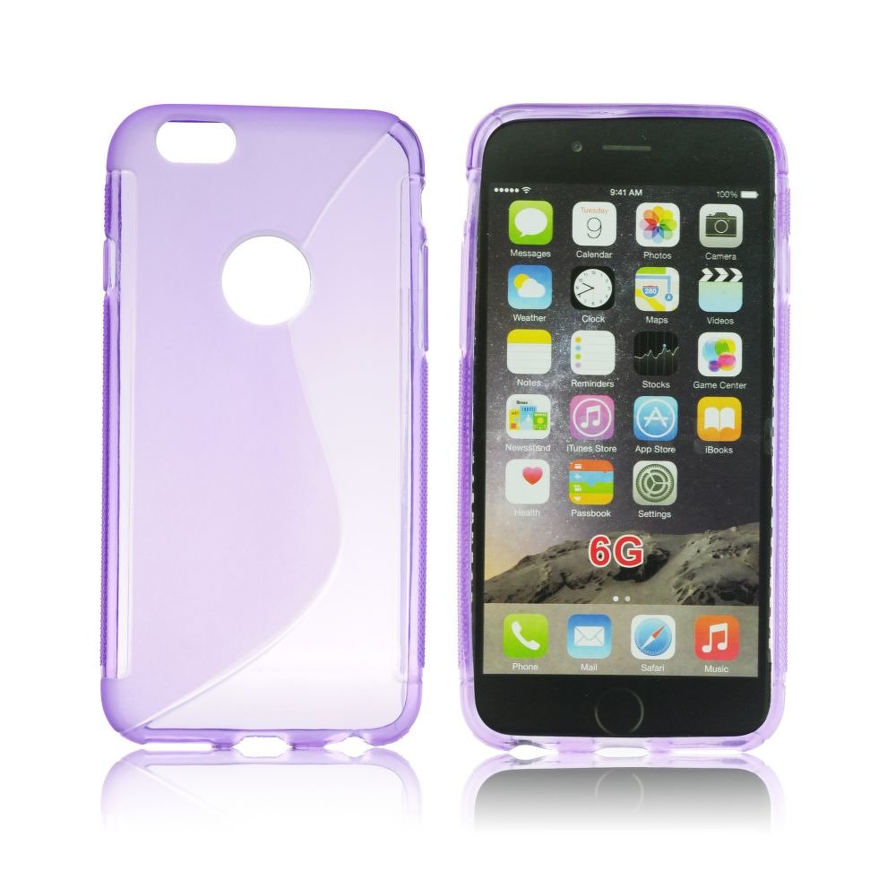 Pouzdro S-Case Apple iPhone 6 4,7 vzor S fialové