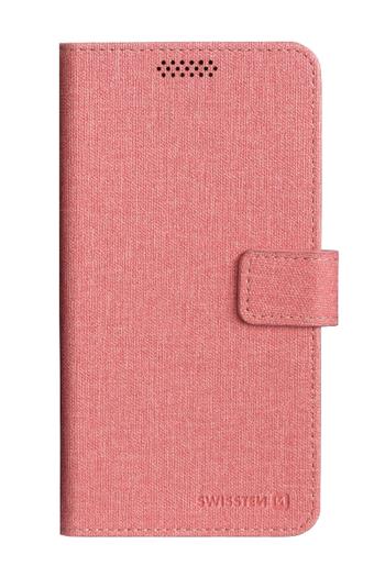 Pouzdro SWISSTEN Libro Uni Book XL růžové (158x80mm)