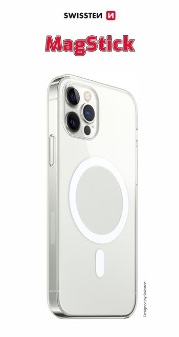 Pouzdro Swissten Clear Jelly MagStick iPhone 13 Pro Max transparentní