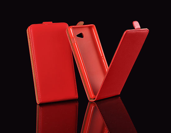 Pouzdro knížka Slim Flexi Nokia Lumia 535 červené