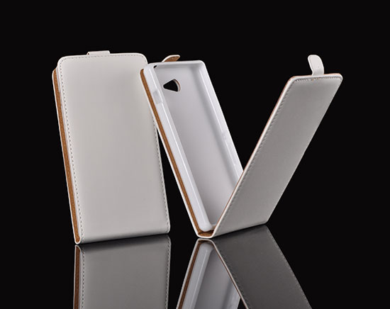 Pouzdro knížka Slim Flexi Sony Xperia Z3 Mini / Compact bílé