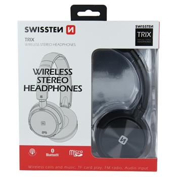 Sluchátka Bluetooth Stereo SWISSTEN TRIX černá