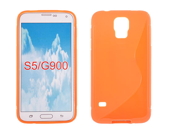 Pouzdro S-CASE Samsung A310 Galaxy A3 2016 oranžové vzor S